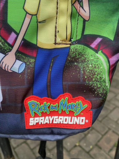 Sprayground Rick And Morty Backpack DLXSR Books School Laptop Graffiti Bag