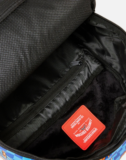 Sprayground Cookie Monster Backpack Sesame Street Blue Laptop Books School Bag