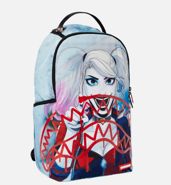 Sprayground Backpack Harley Quinn Shark Laptop Books Back To School Bag