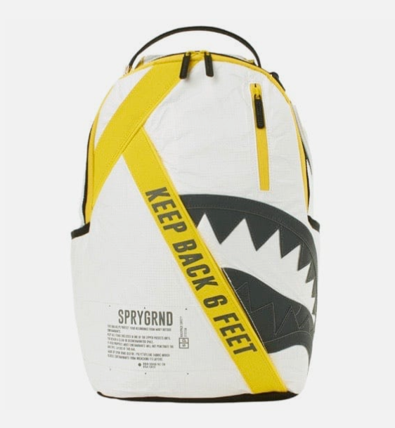 Sprayground Backpack SG95 KEEP BACK!PACK TYVEK 3M SHARK Laptotp Books School Bag