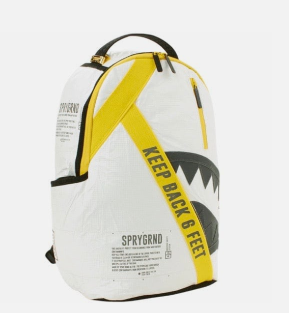 Sprayground Backpack SG95 KEEP BACK!PACK TYVEK 3M SHARK Laptotp Books School Bag