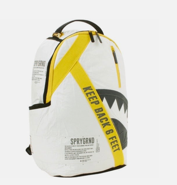 Sprayground Backpack SG95 KEEP BACK!PACK TYVEK 3M SHARK Laptotp Books School Bag