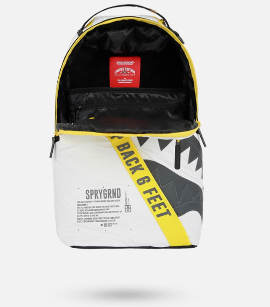 Sprayground Backpack SG95 KEEP BACK!PACK TYVEK 3M SHARK Laptotp Books School Bag