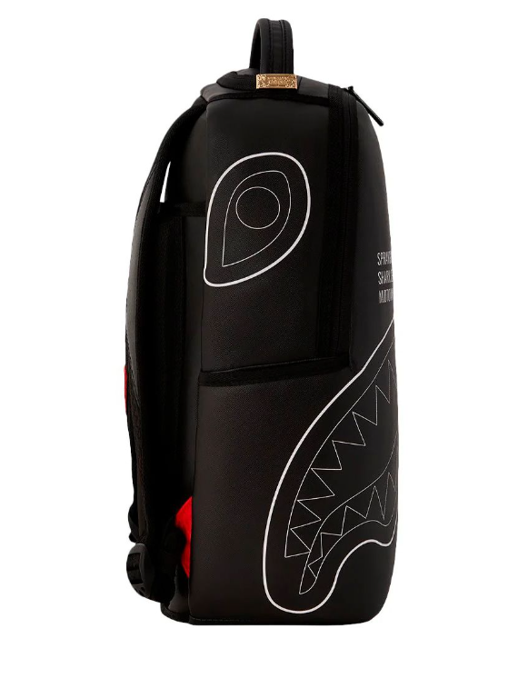 Sprayground Backpack Shark Central Black Solid Laptotp Books School Bag (DLXV)