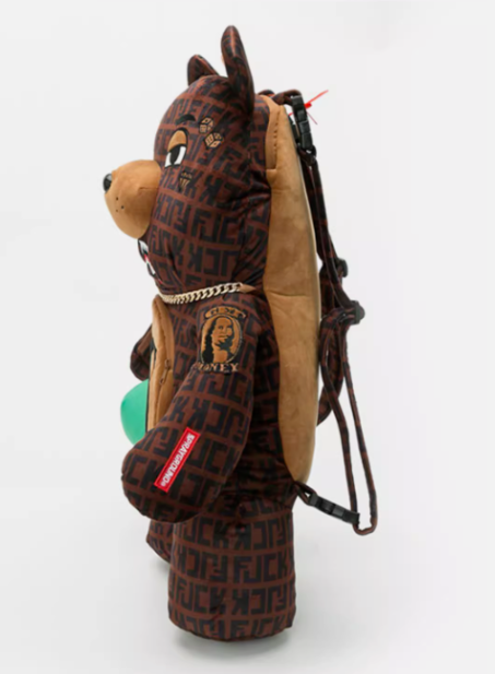 Sprayground Backpack Offended Money Bear Teddy Bear Moneybear Brown Bag