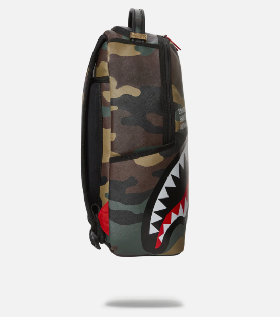 Sprayground Backpack SHARK CENTRAL OUTPOST Camo Laptotp Books School Bag (DLXV)