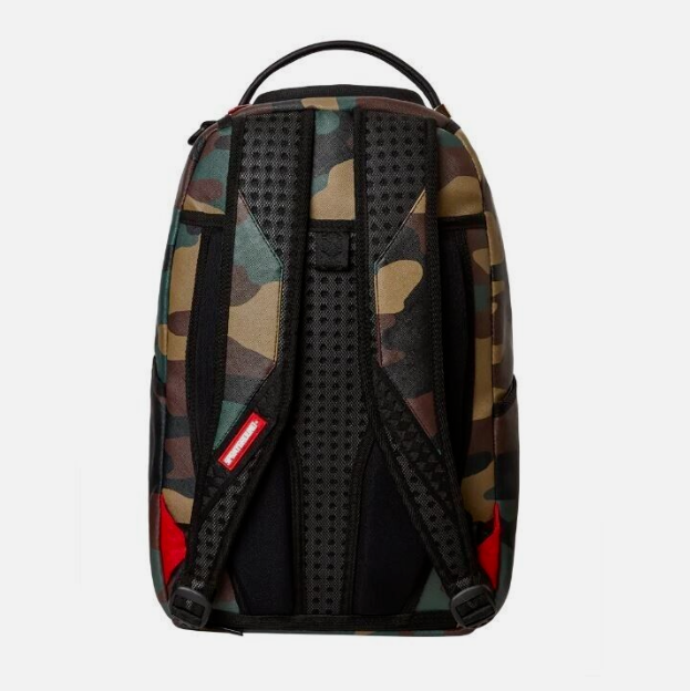 Sprayground Backpack SHARK CENTRAL OUTPOST Camo Laptotp Books School Bag (DLXV)