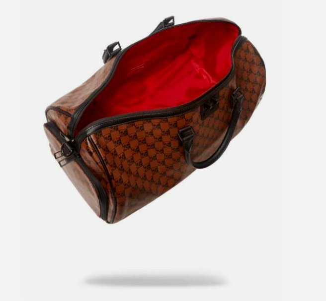 Sprayground Shark And Skulls Duffle Bag Brown Travel Bag Limited Edition NEW !!!