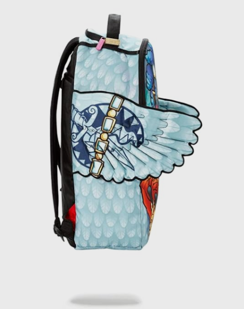 Sprayground Backpack PIGEONS IN THE HOOD Laptop Books School Bag With Wings