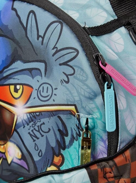 Sprayground Backpack PIGEONS IN THE HOOD Laptop Books School Bag With Wings