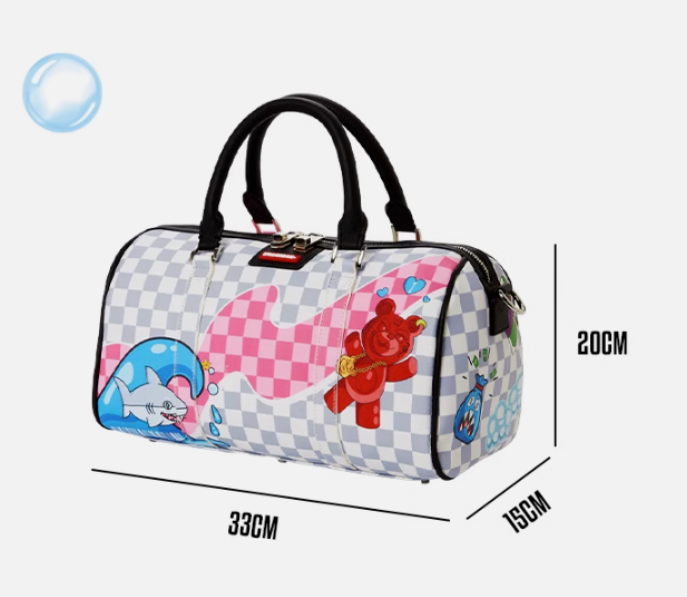 Sprayground TOKYO BUBBLE WTF KNOCKOUT MINI DUFFLE Travel Bag Brand New