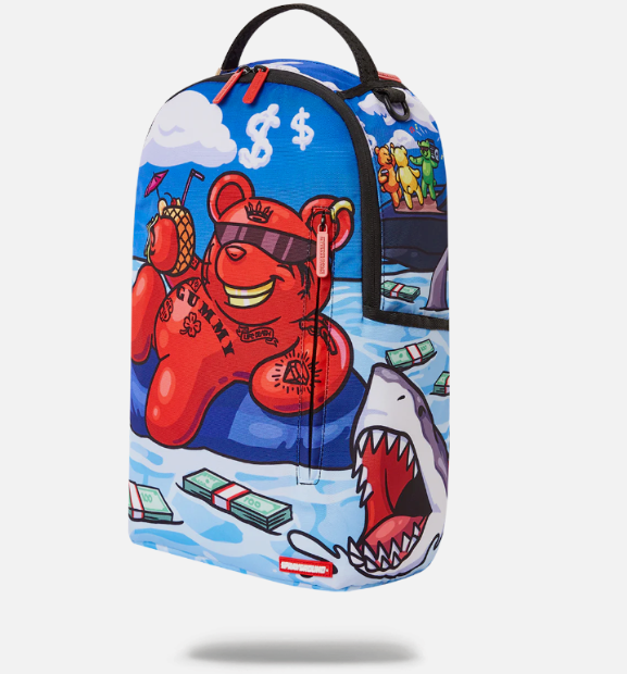 Sprayground Backpack DIABLO CHILLIN IN HOSTILE WATERS Teddy Bear School Bag