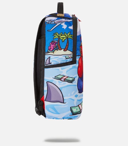 Sprayground Backpack DIABLO CHILLIN IN HOSTILE WATERS Teddy Bear School Bag