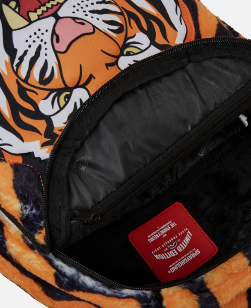 Sprayground Backpack Tiger Cozy Velour Fur Laptop Books School Bag Brand New