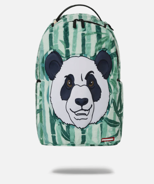 Sprayground Backpack Panda Cozy Velour Fur Laptop Books School Bag Bear Green