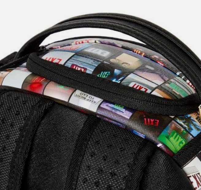 Sprayground Backpack Exit Sign Laptop Books School Bag Colorful Street Fashion