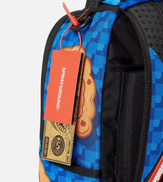 Sprayground Cookie Monster Sleeping Backpack Sesame Street Blue School Bag