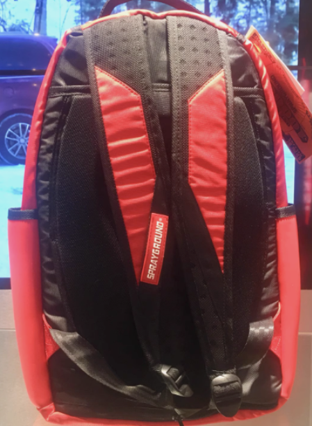 Sprayground Label Backpack Red Laptotp Books School Bag LIMITED EDITION NEW !!!