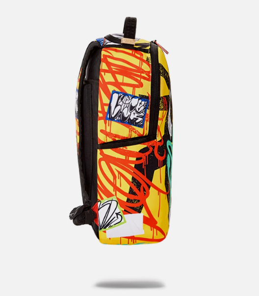 Sprayground Backpack Trash Dog Bite Colorful Laptotp Books School Graffiti Bag