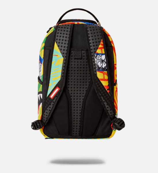 Sprayground Backpack Trash Dog Bite Colorful Laptotp Books School Graffiti Bag