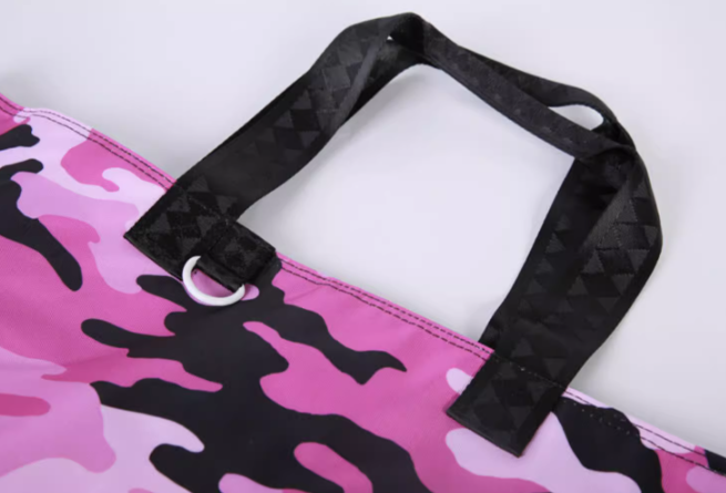 Sprayground Tote Bag Split Camo Beach Tote Bag Handbag Pink Purple Shoulder Bag