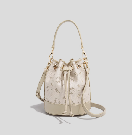 Hello Kitty PU Hand Bag Shoulder Bag Browm / Cream / Pink