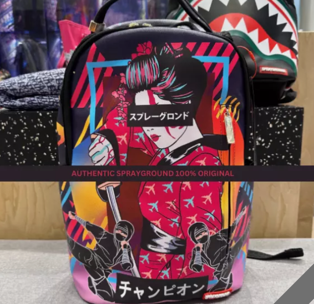 Sprayground Backpack Sharkuza Japan Style Laptotp Books Back To School Bag NEW !