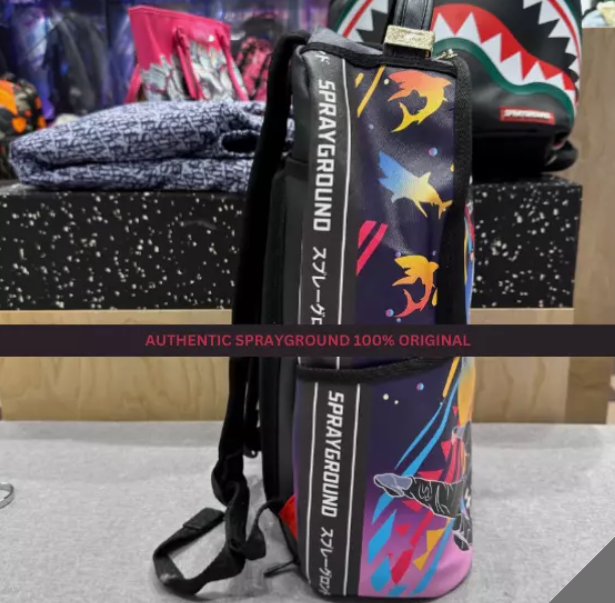 Sprayground Backpack Sharkuza Japan Style Laptotp Books Back To School Bag NEW !