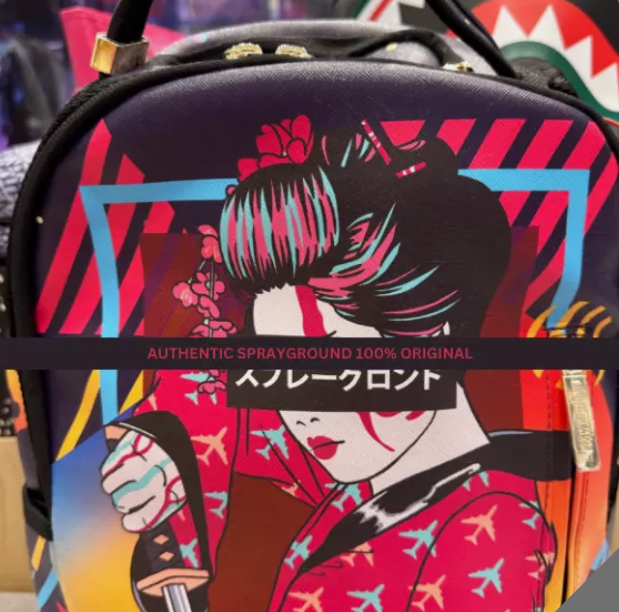Sprayground Backpack Sharkuza Japan Style Laptotp Books Back To School Bag NEW !