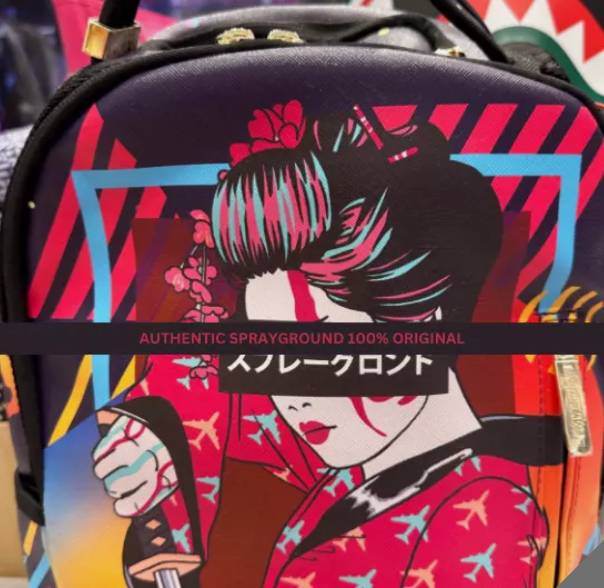 Sprayground Backpack Sharkuza Japan Style Laptotp Books Back To School Bag NEW !