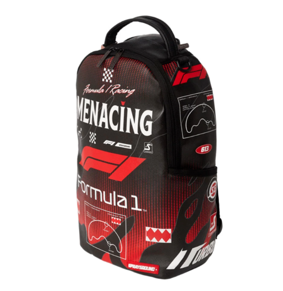 Sprayground Formula 1 Menacing Backpack Laptop Books School Formula Racing Bag