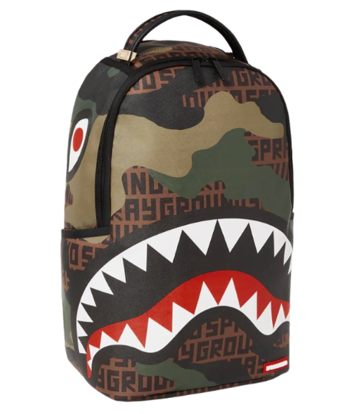 Sprayground Camo Backpack Infiniti Shark Laptop Bag Back To School Bag Schoolbag