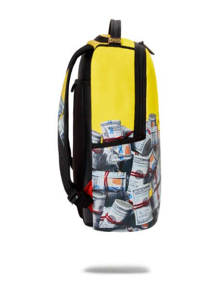 Sprayground Backpack The Entrepreneur Money Books Laptop Yellow School Bag
