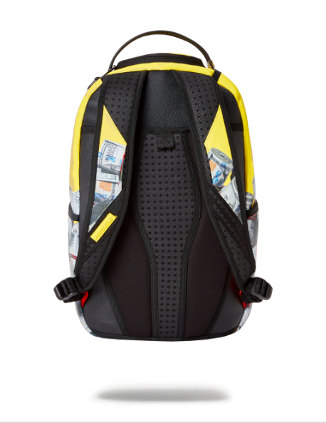 Sprayground Backpack The Entrepreneur Money Books Laptop Yellow School Bag