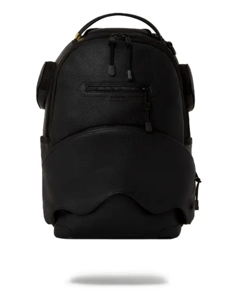 Sprayground Core Shark Mouth Black Shark Pocket Backpack Laptop Books Bag NEW !
