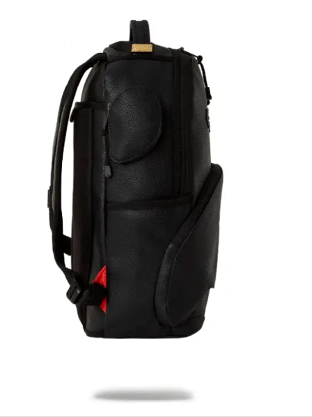 Sprayground Core Shark Mouth Black Shark Pocket Backpack Laptop Books Bag NEW !