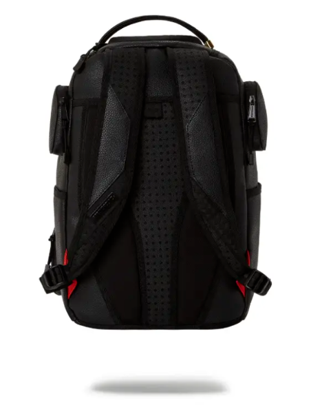 Sprayground Core Shark Mouth Black Shark Pocket Backpack Laptop Books Bag NEW !