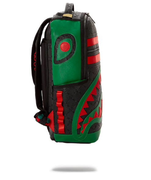 Sprayground Backpack Black Shark In Paris Deniro DLXVF Monogram Laptop Book Bag