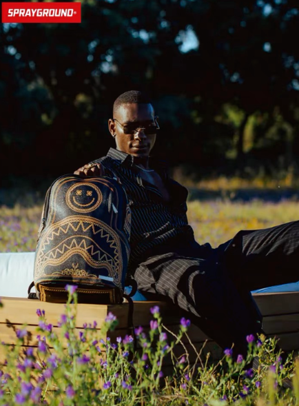 Sprayground Backpack Luck You (DLXV) Smiley Face Shark Mouth Books Laptop Bag