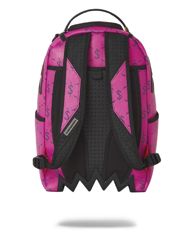 Sprayground Backpack $NAPDRAGON Dollar Money Shark Laptop Purple School Bag NEW