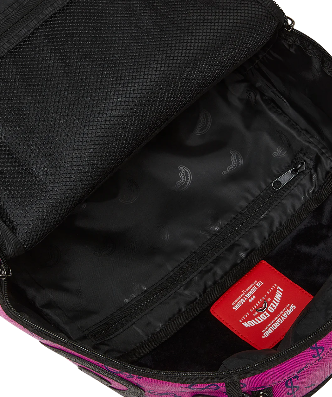 Sprayground Backpack $NAPDRAGON Dollar Money Shark Laptop Purple School Bag NEW