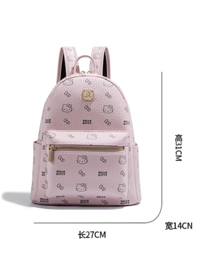 Hello Kitty Pink Hand Bag Backpack PU Leather