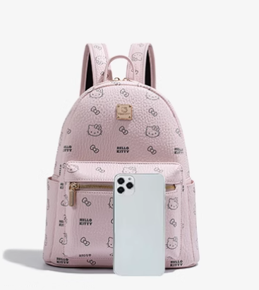 Hello Kitty Pink Hand Bag Backpack PU Leather