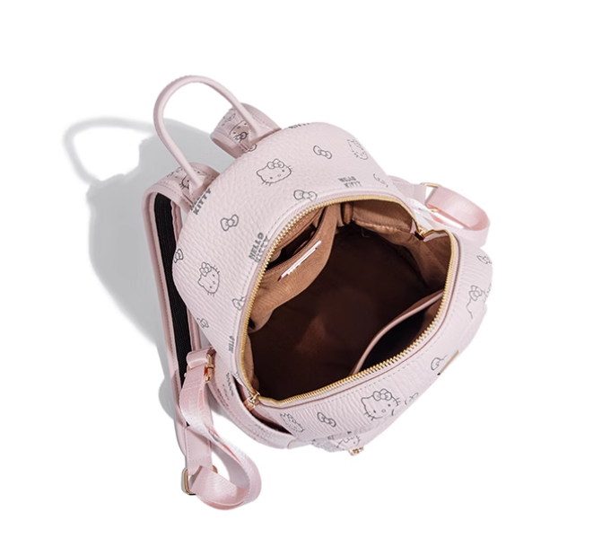 Hello Kitty Pink Hand Bag Backpack PU Leather