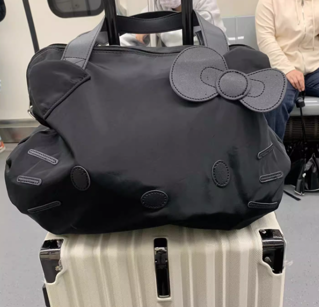 【BOLSAC】Pocony bag _Tote (kitty black) Cute Hello Kitty Travel Black Bag