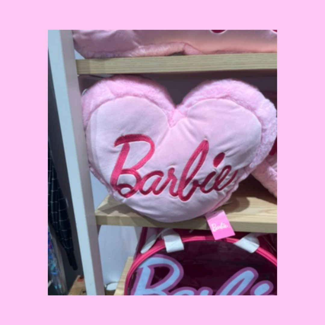 Miniso Barbie Series Pink Barbie Pillow Love Cushion