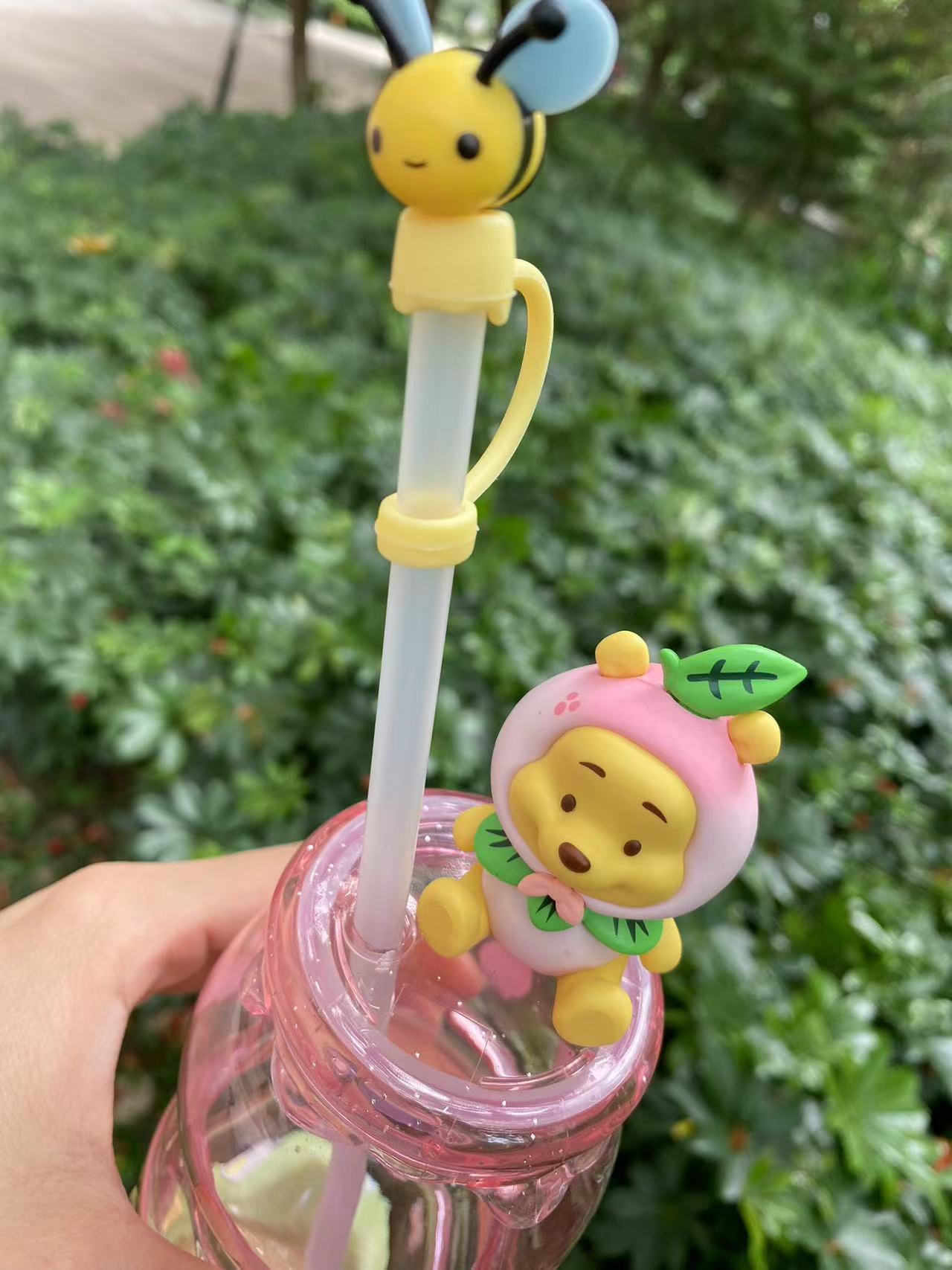 PRE ORDER Disney Shanghai 2024 Winnie The Pooh Peach Straw Cup Tumbler