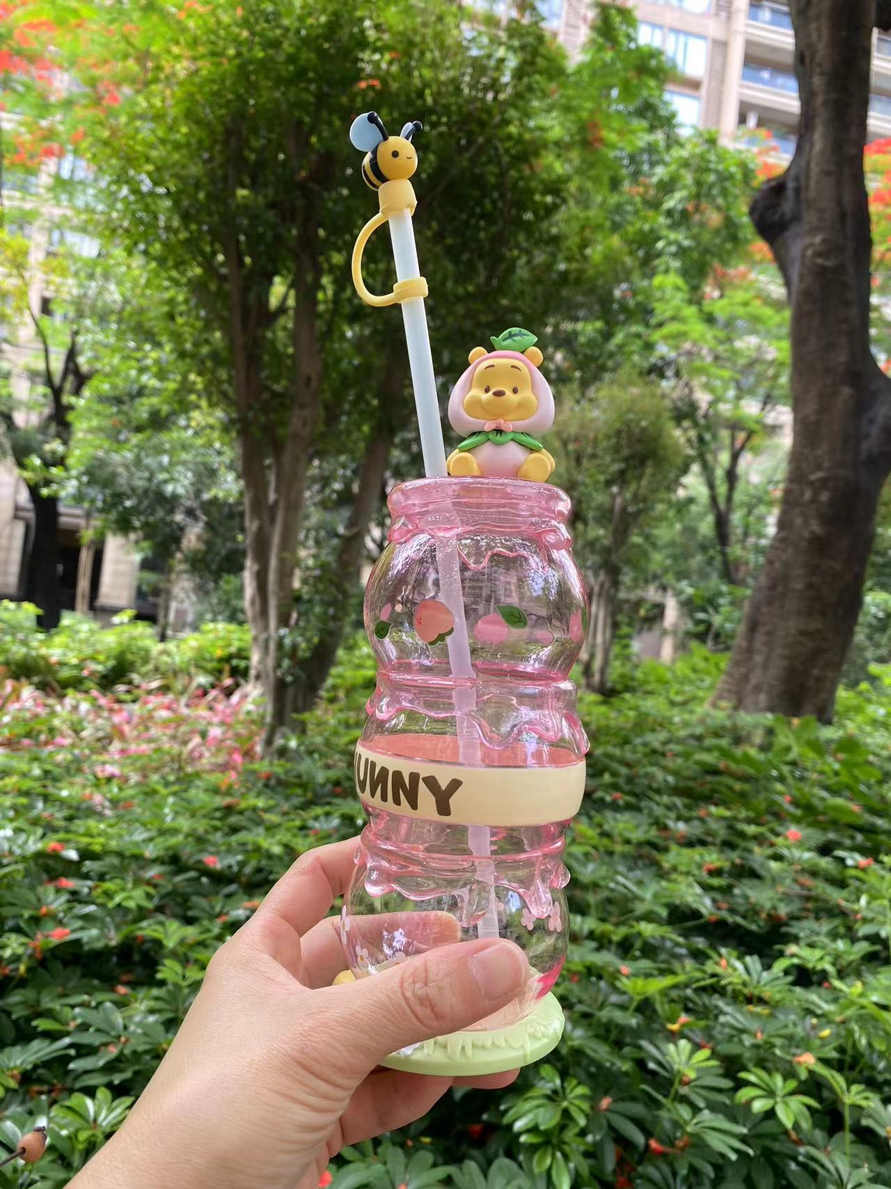 PRE ORDER Disney Shanghai 2024 Winnie The Pooh Peach Straw Cup Tumbler