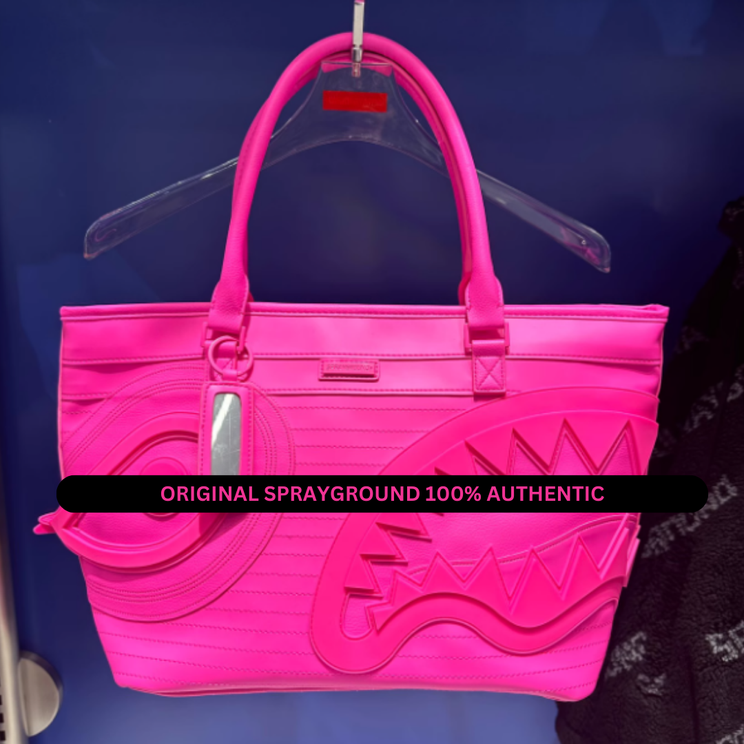 Sprayground Tote Bag Sakura Shock Wave Pink Women Handbag Shoulder Travel Bag