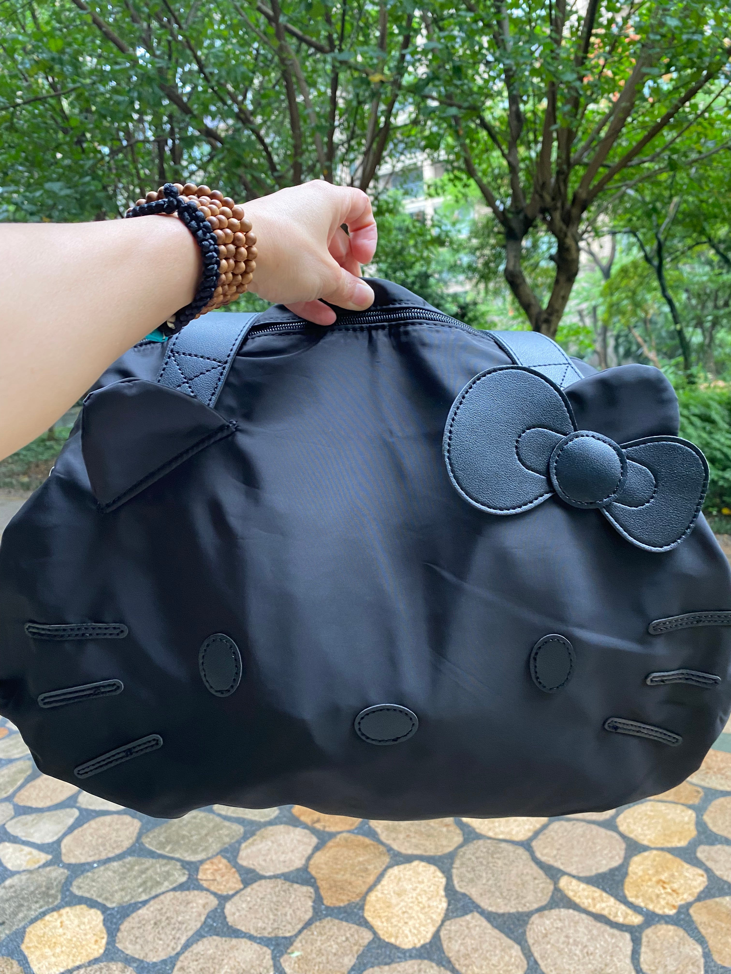 Cute Hello Kitty Travel Black Bag